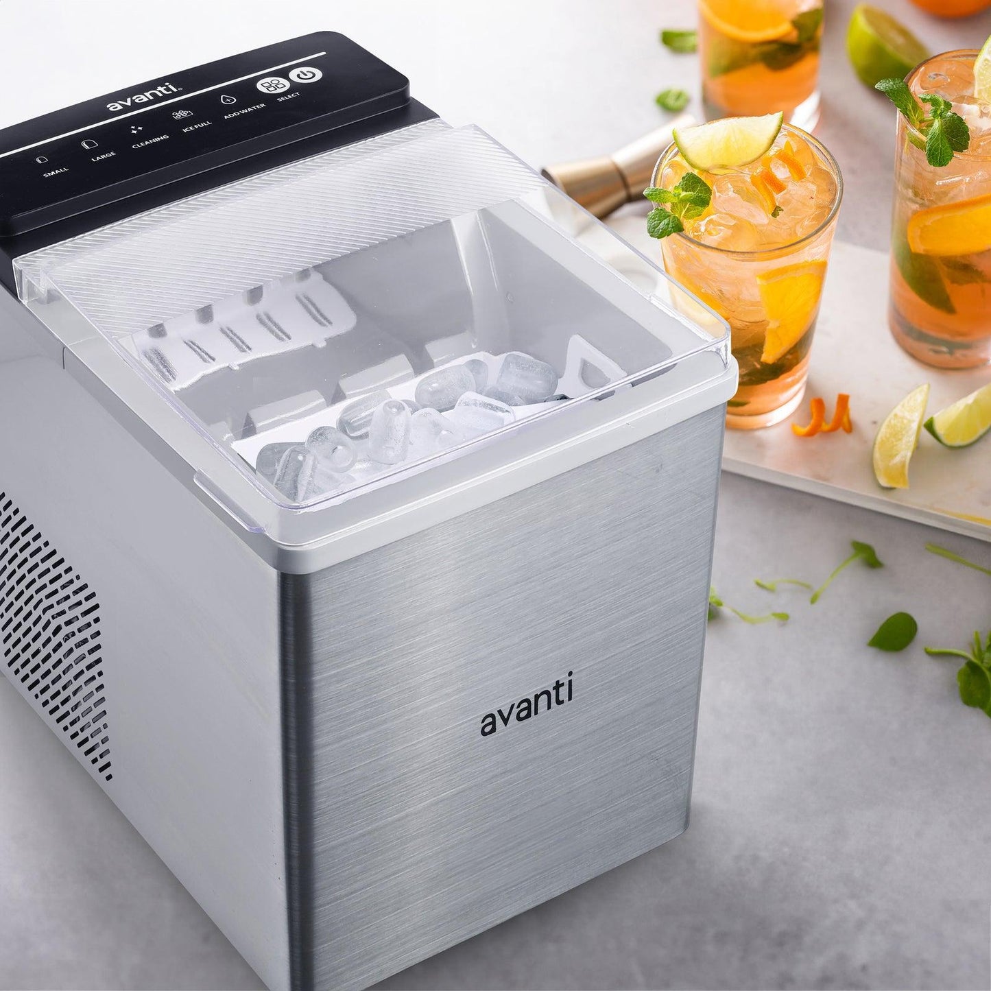 AVIM333SIS Avanti Speedy Ice Countertop Bullet Ice Maker - Stainless Steel / 5.82 cu. ft.
