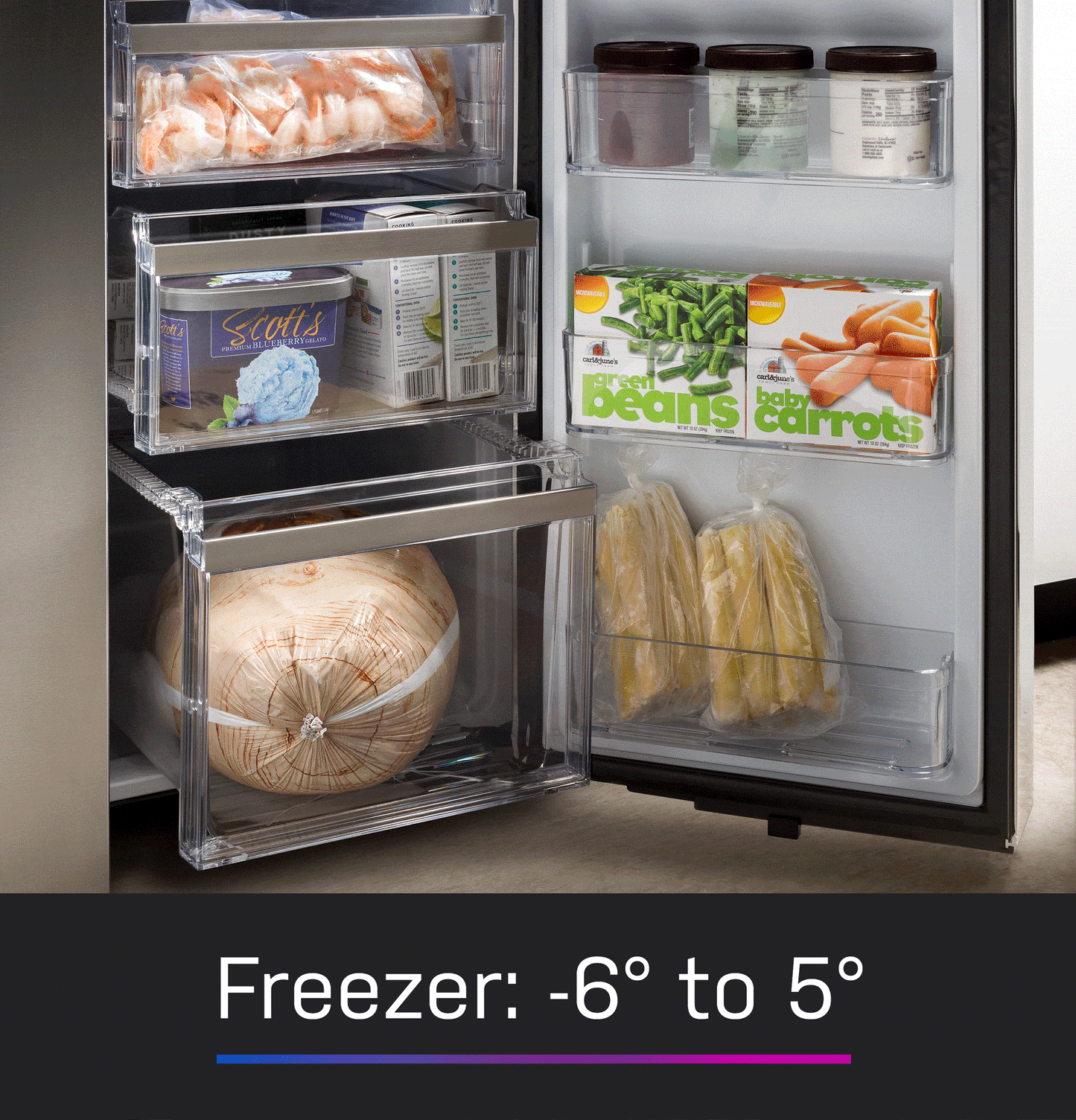 PAE28BYTFS GE Profile™ ENERGY STAR® 28.3 Cu. Ft. Quad-Door Refrigerator with Dual-Dispense AutoFill Pitcher