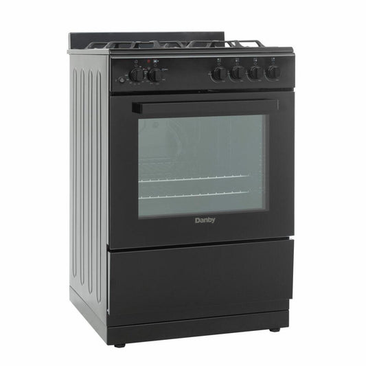 DR24V1BGLP Danby 24" Wide Gas Range in Black