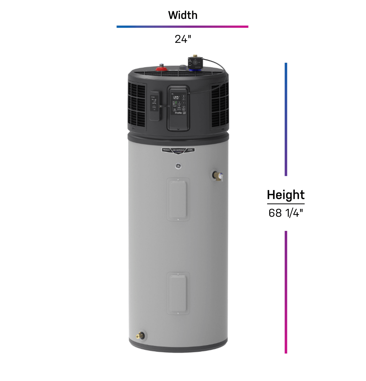 PH50S10BPY GE Profile™ GEOSPRING™ Smart Hybrid Heat Pump Water Heater 50-gallon - 240V - FlexCapacity