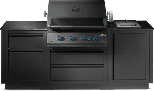 Napoleon Bbq ODK300BIG32RBPMK1 OASIS 300 Outdoor Kitchen, Built-in 700 Series 32 With Soft Close , Propane, Matte/Matt Black
