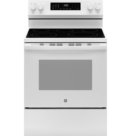 GRF600AVWW GE® ENERGY STAR® 30" Free-Standing Electric Convection Range with No Preheat Air Fry and EasyWash™ Oven Tray