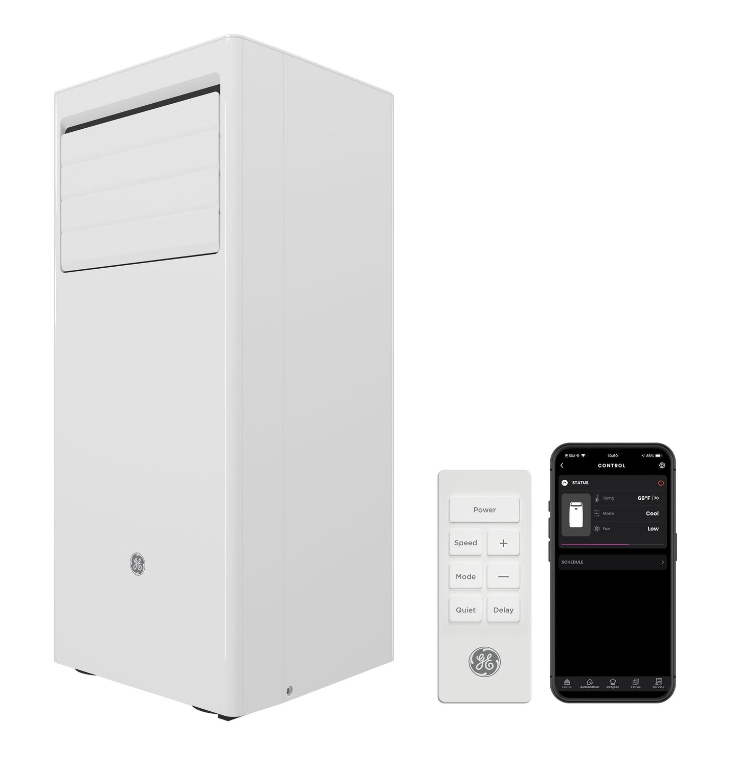 APHS06BWF GE® 6,000 BTU DOE SACC Portable Air Conditioner for Small Rooms up to 250 sq. ft.