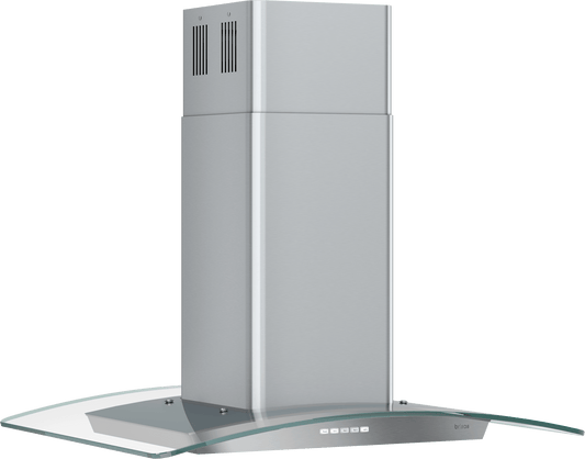 Zephyr BMLE30CG Brisas Curved Glass Island, 30" G, ACT, LED