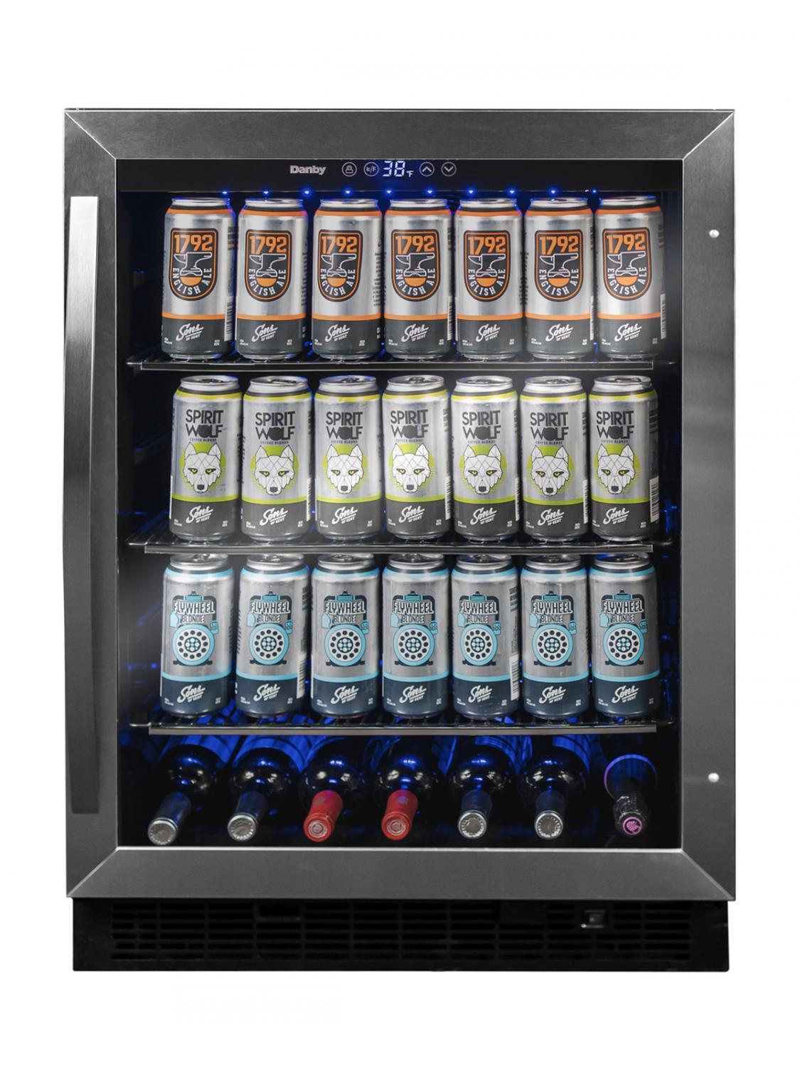 Danby 5.7 cu. ft. Built-in Beverage Center in Stainless Steel