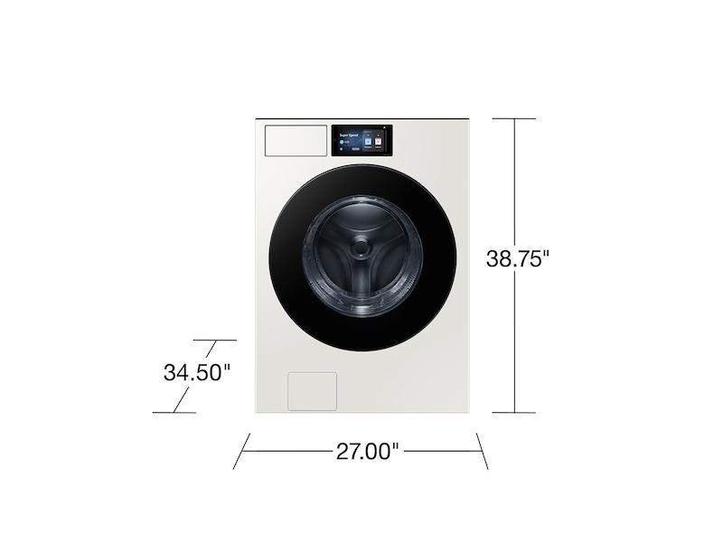 Samsung WF90F53ADY 5.3 cu. ft. Bespoke AI Ultra Capacity Front Load Washer with AI Home and AI OptiWash+ in Ivory