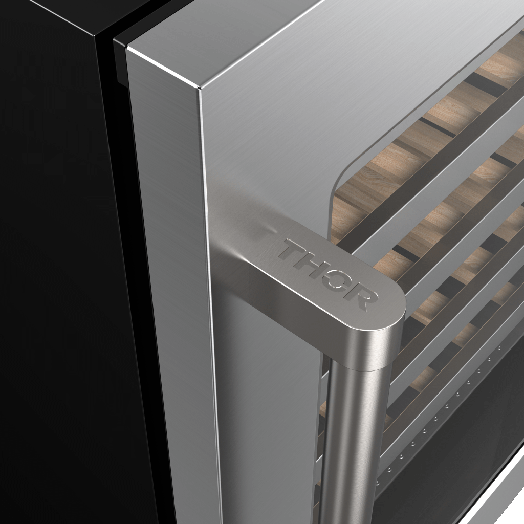 TWC24US Thor Kitchen 24-inch Single Zone Wine Cooler, 46 Wine Bottle Capacity - Model Twc24us