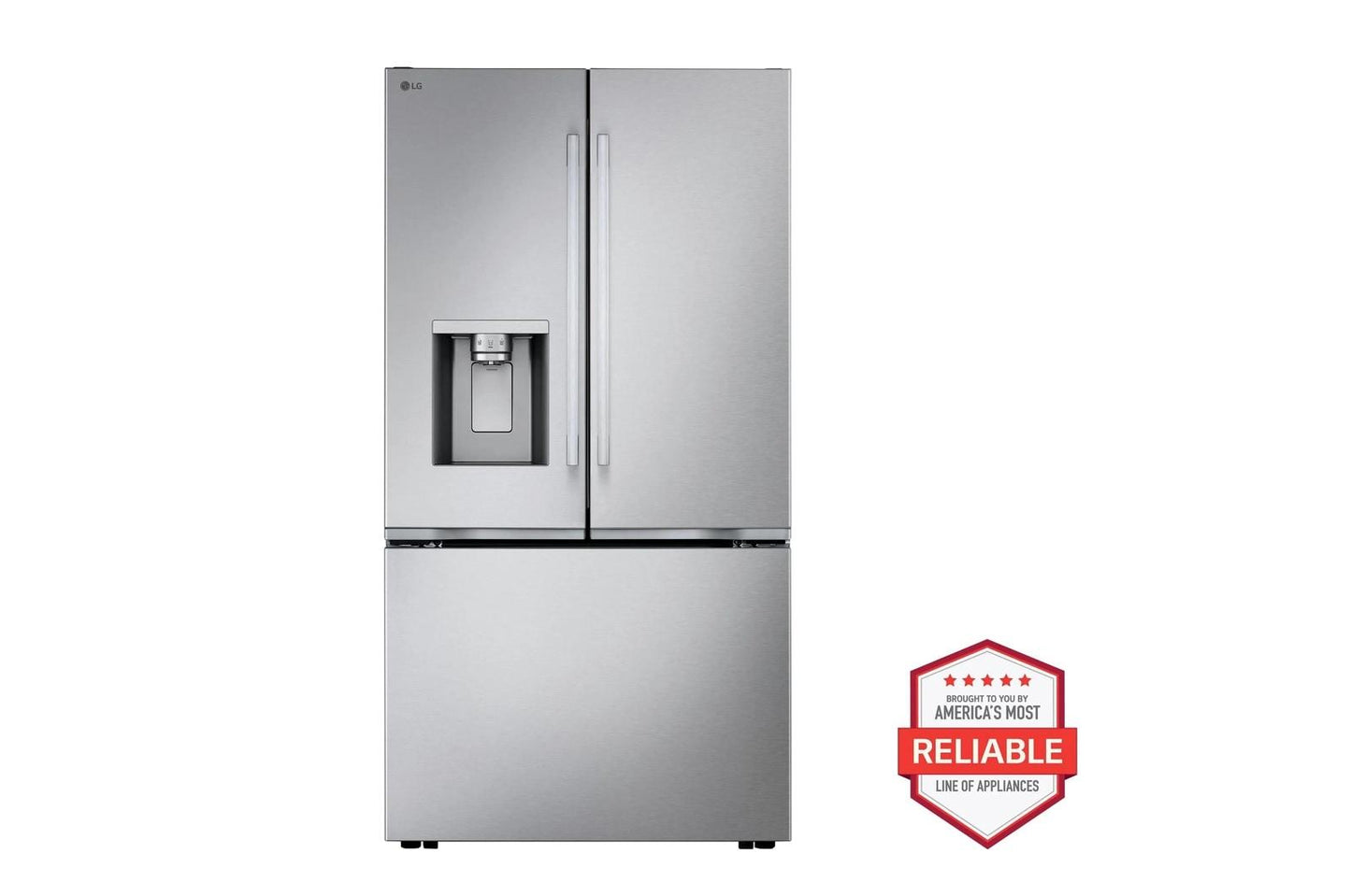 Lg LF24Z6330S 24 cu. ft. Counter-Depth MAX™ with Zero Clearance™ 3-Door French Door Refrigerator