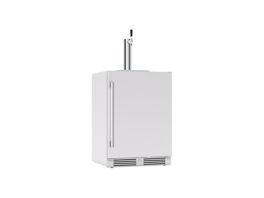 PRKB24C01ASOD Presrv Outdoor Kegerator & Beverage Cooler, 24in Under Cabinet, SS+Glass, Reverse Door, 1 Zone