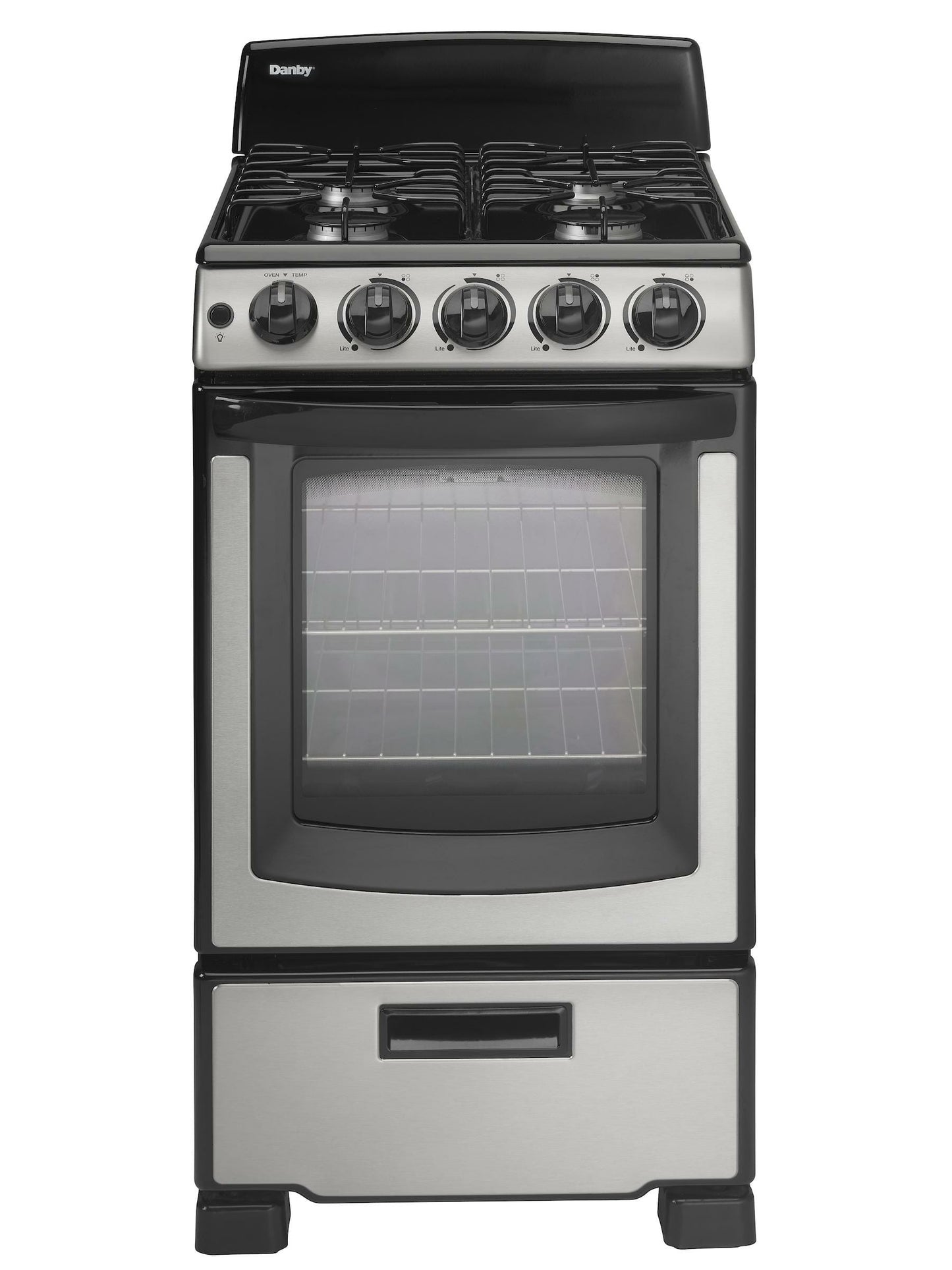 DR203BSSGLP Danby 20" Wide Gas Range in Stainless Steel