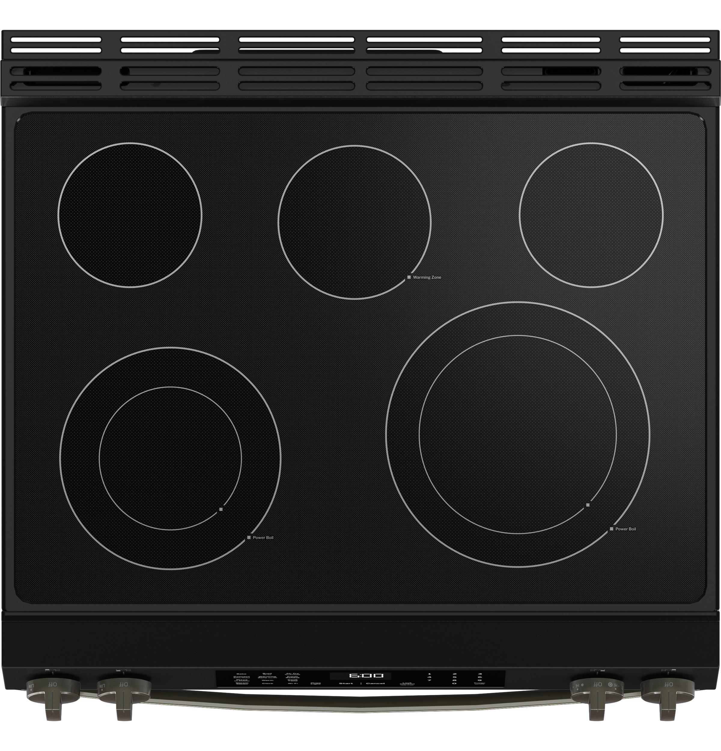 GRS600AVDS GE® ENERGY STAR® 30" Slide-In Electric Convection Range with No Preheat Air Fry and EasyWash™ Oven Tray
