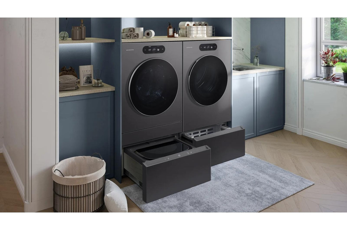 WD405CB LG SIGNATURE 1.0 cu. ft. 29" SideKick™ Pedestal Washer, LG TWINWash™ Compatible