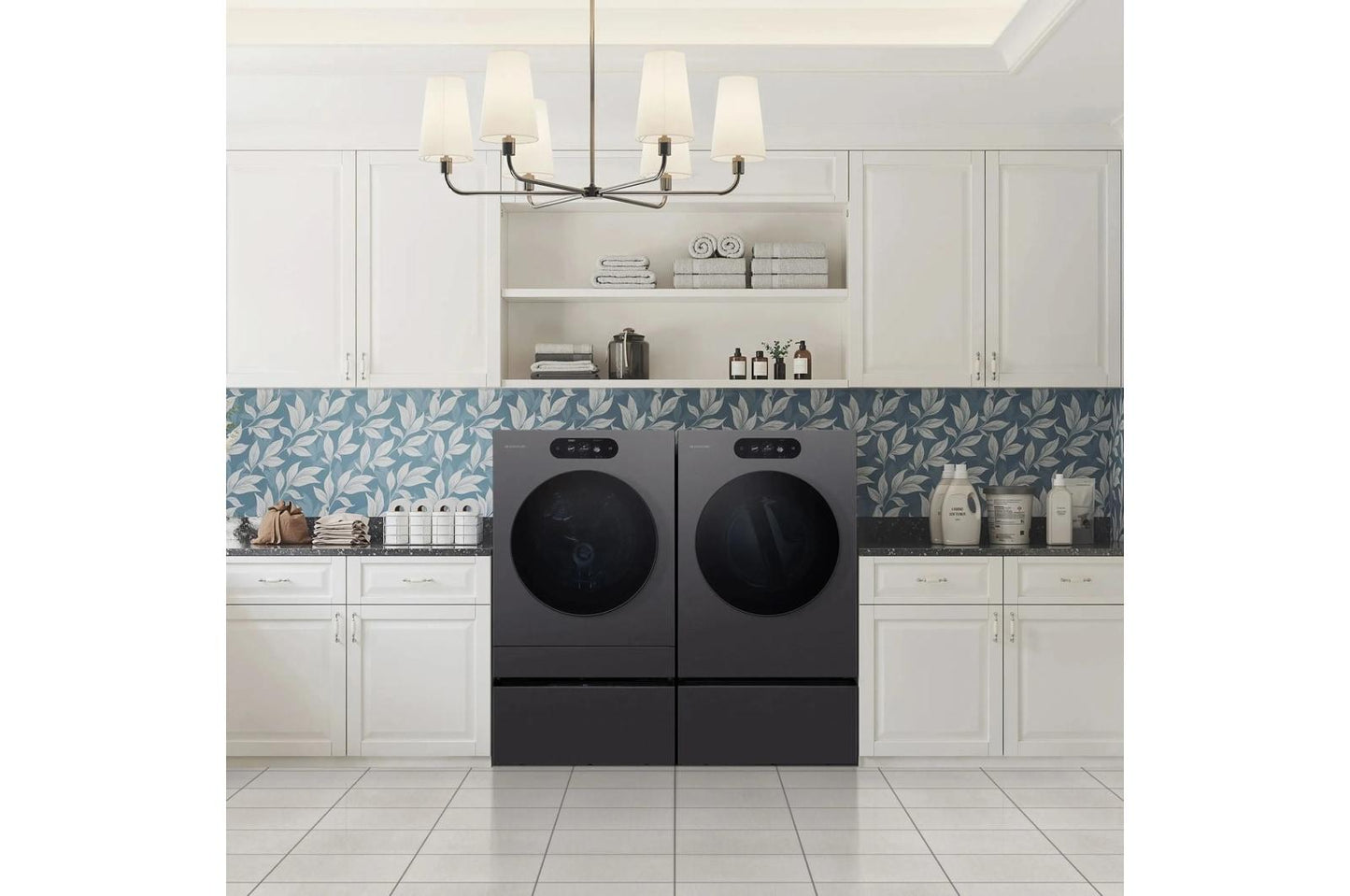 WM9901HBA LG SIGNATURE 5.8 cu. ft. Mega Capacity Smart Front Load Washer with Built-In Intelligence, TurboWash® 360(degree), ezDispense® and Touch LCD Control