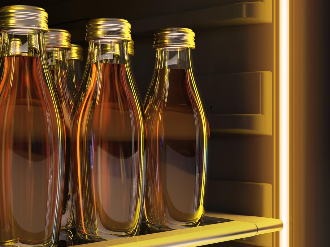 PRB24C01CG Presrv Bev Cooler, 24in UC, SS+Gls, Rvs Door, 1Z