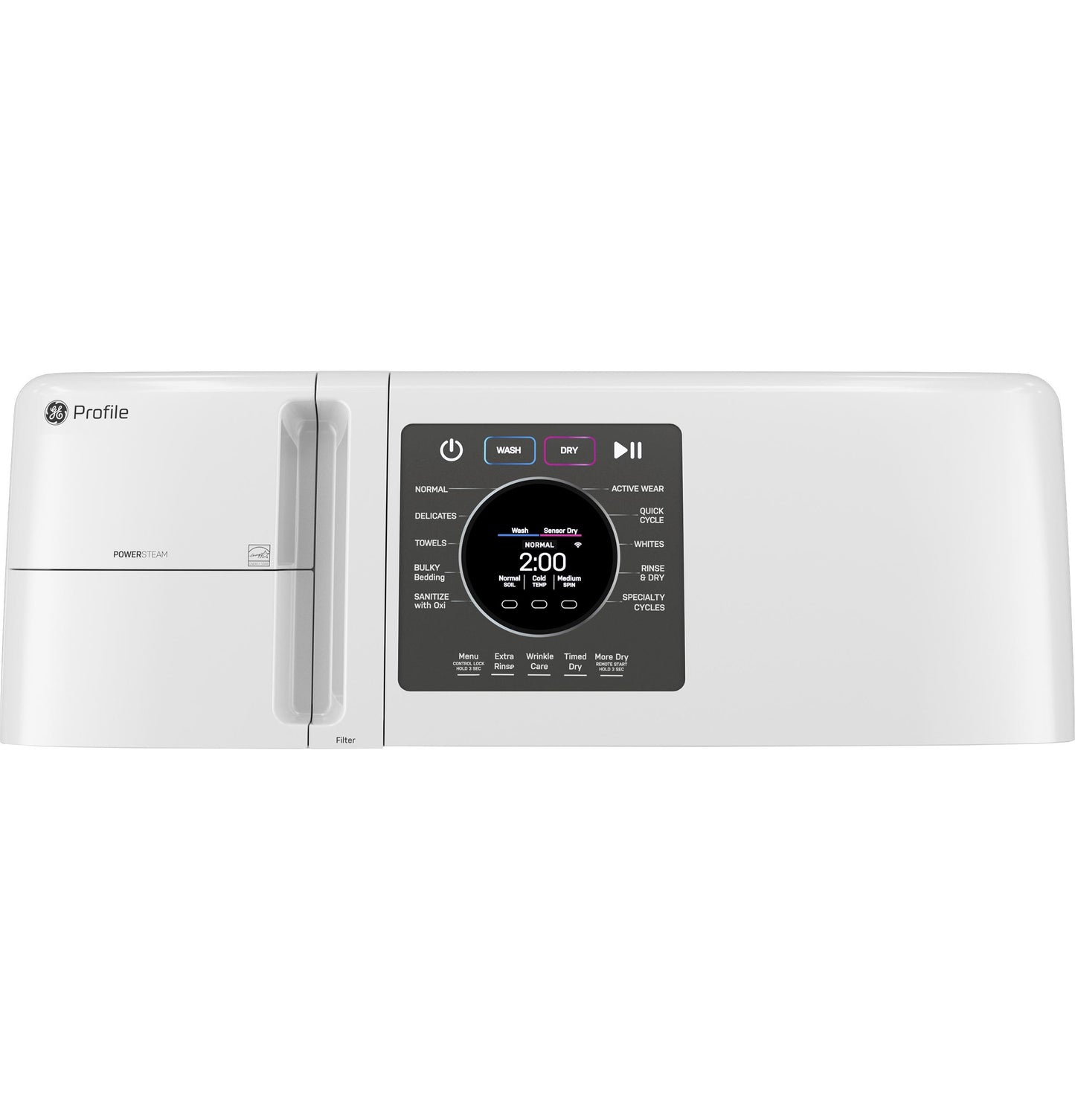 PFQ83HSSWWW GE Profile™ ENERGY STAR® 4.6 cu. ft. Capacity UltraFast Combo with Ventless Inverter Heat Pump Technology Washer/Dryer