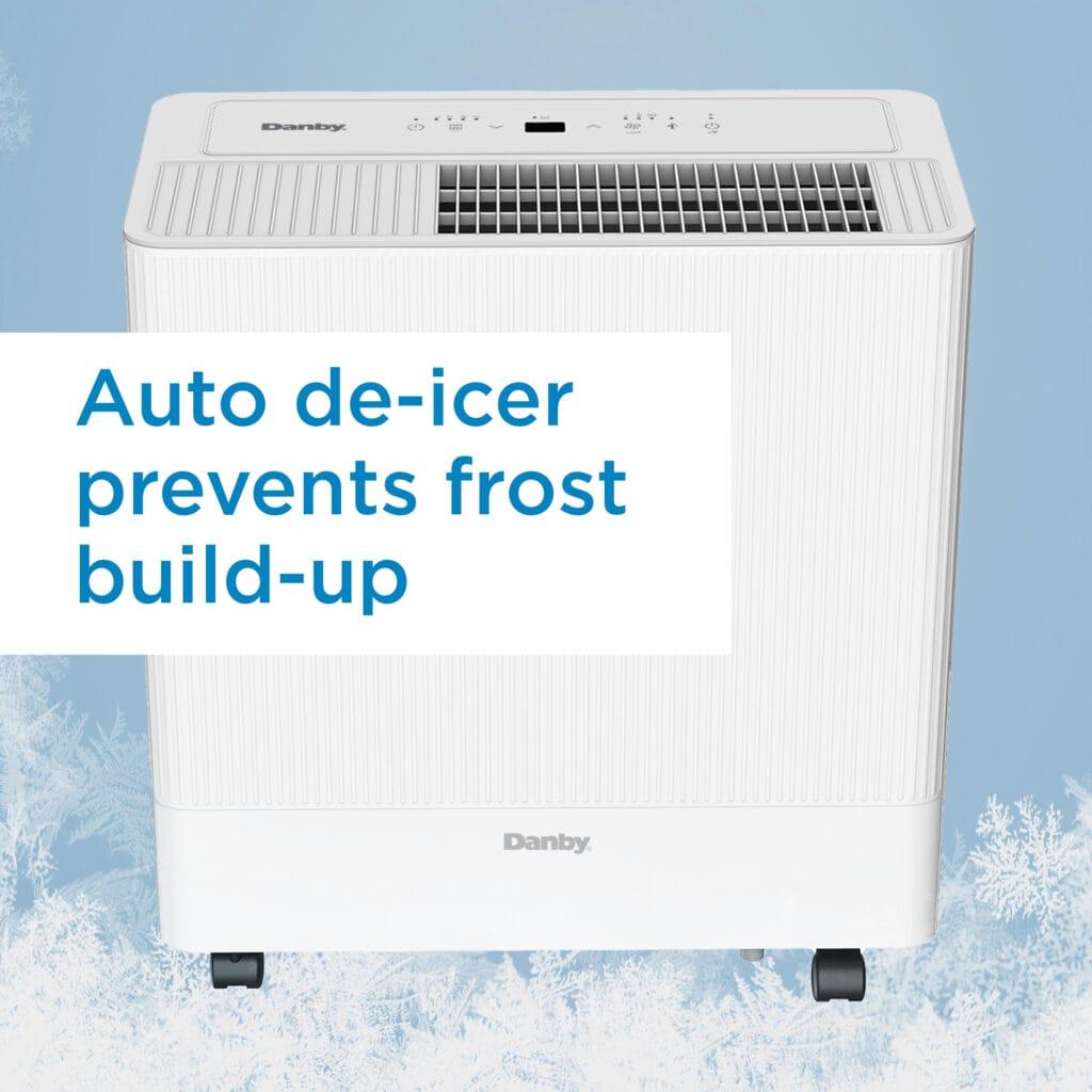 DDR050BSPWDB Danby 50-Pint Dehumidifier with Pump & Wi-Fi in White