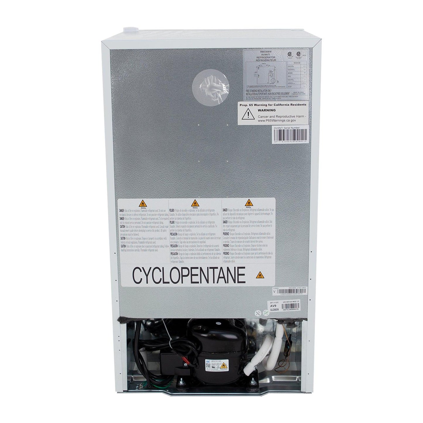 RM3316B Avanti 3.2 cu. ft. Compact Refrigerator - Black