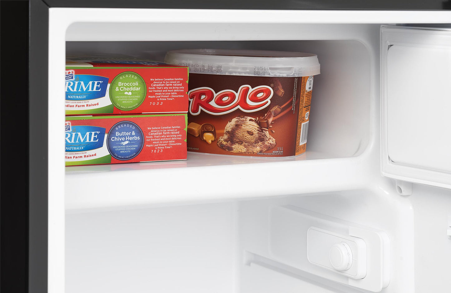 DCR045B1BSLDB Danby 4.5 cu. ft. Compact Fridge with True Freezer in Stainless Steel Look