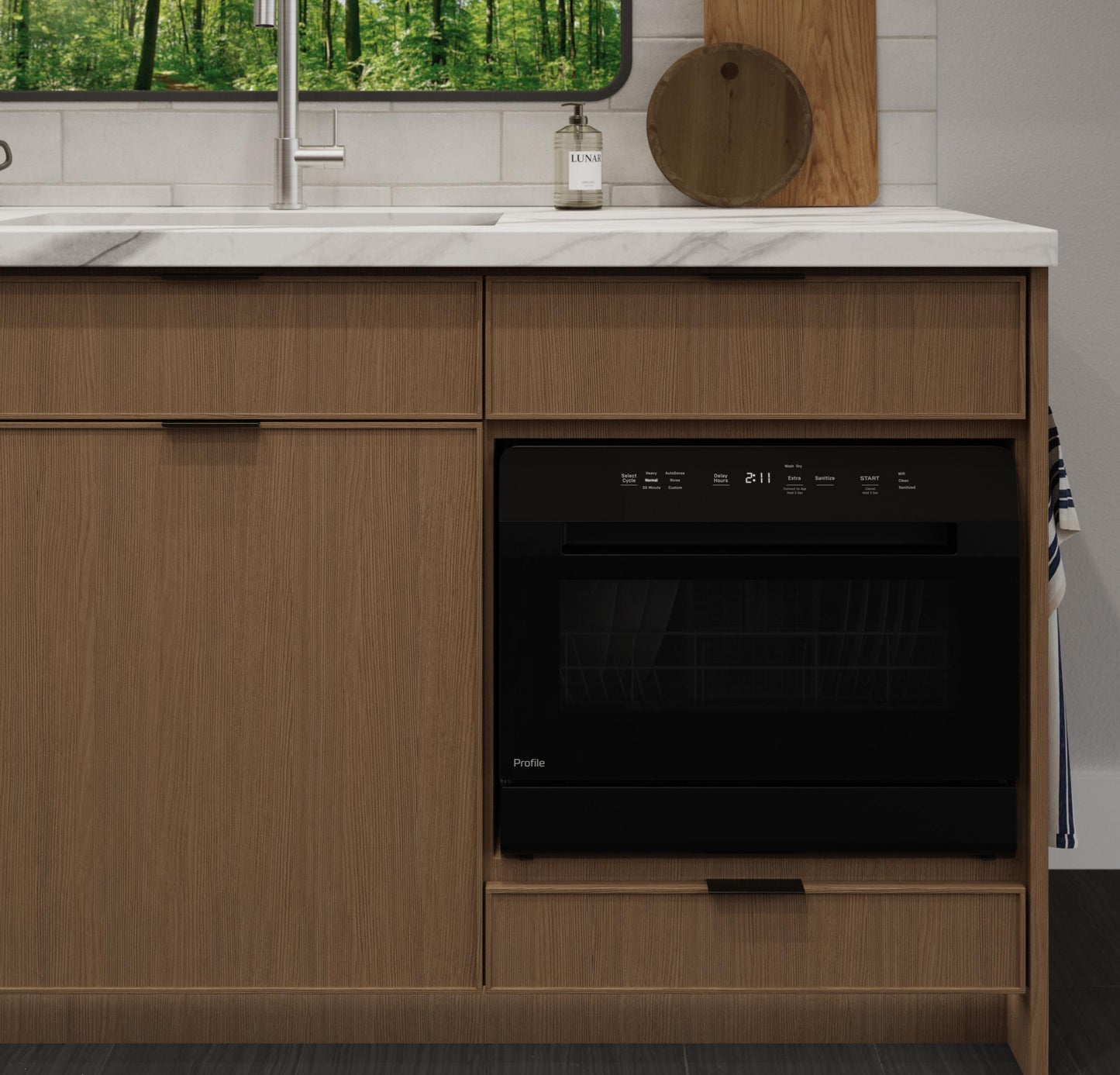 PZF560HGWBB GE Profile™ ENERGY STAR® Smart Compact Dishwasher for Countertop or Built-In