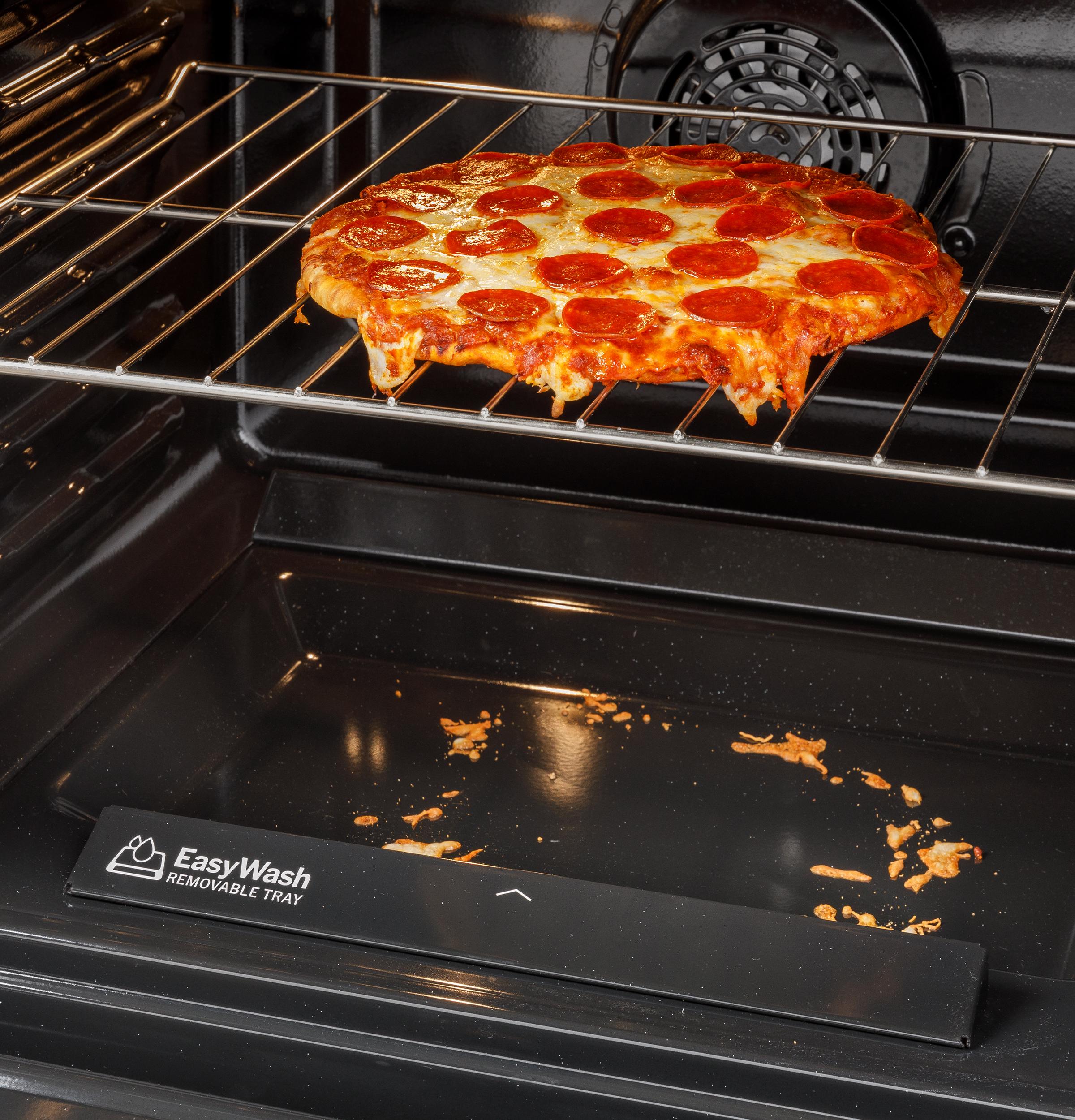 GRS600AVDS GE® ENERGY STAR® 30" Slide-In Electric Convection Range with No Preheat Air Fry and EasyWash™ Oven Tray
