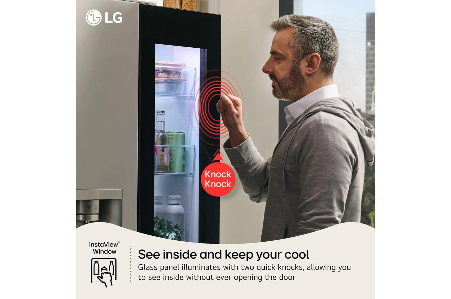 Lg LF29S9775S 29 cu. ft. Standard-Depth MAX™ 4-Door French Door Refrigerator with Mirror InstaView® MyColor™ and Mini Craft Ice™