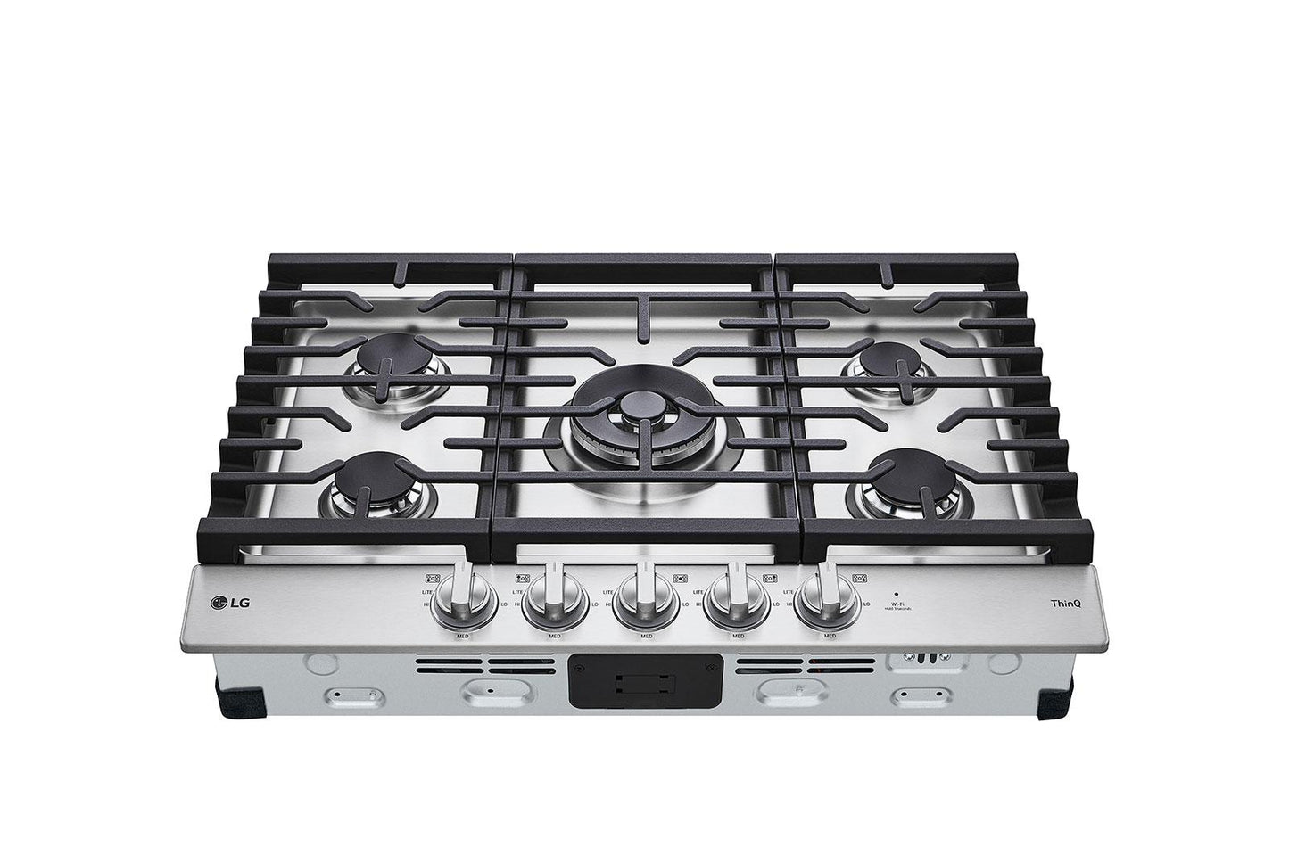 Lg CBGJ3027S 30 Inch Smart Gas Cooktop with UltraHeat™ 22K BTU Dual Burner and LED Knobs