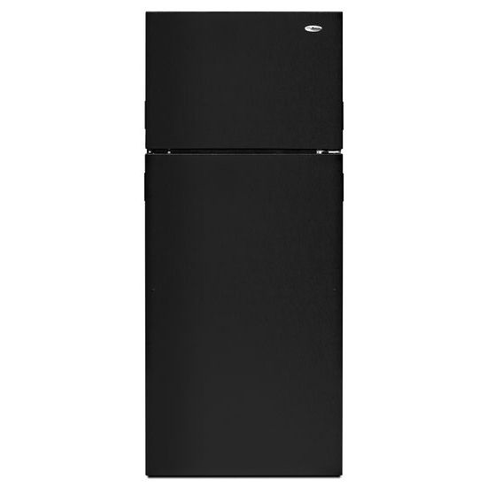 18 cu. ft. Top-Freezer Refrigerator with Integrated Handles - black