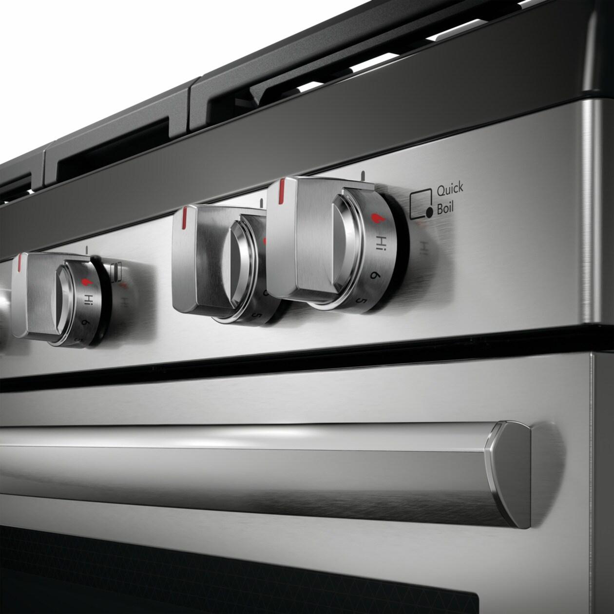 Frigidaire GCRG3060BF 30" Rear Control Gas Range with Total Convection