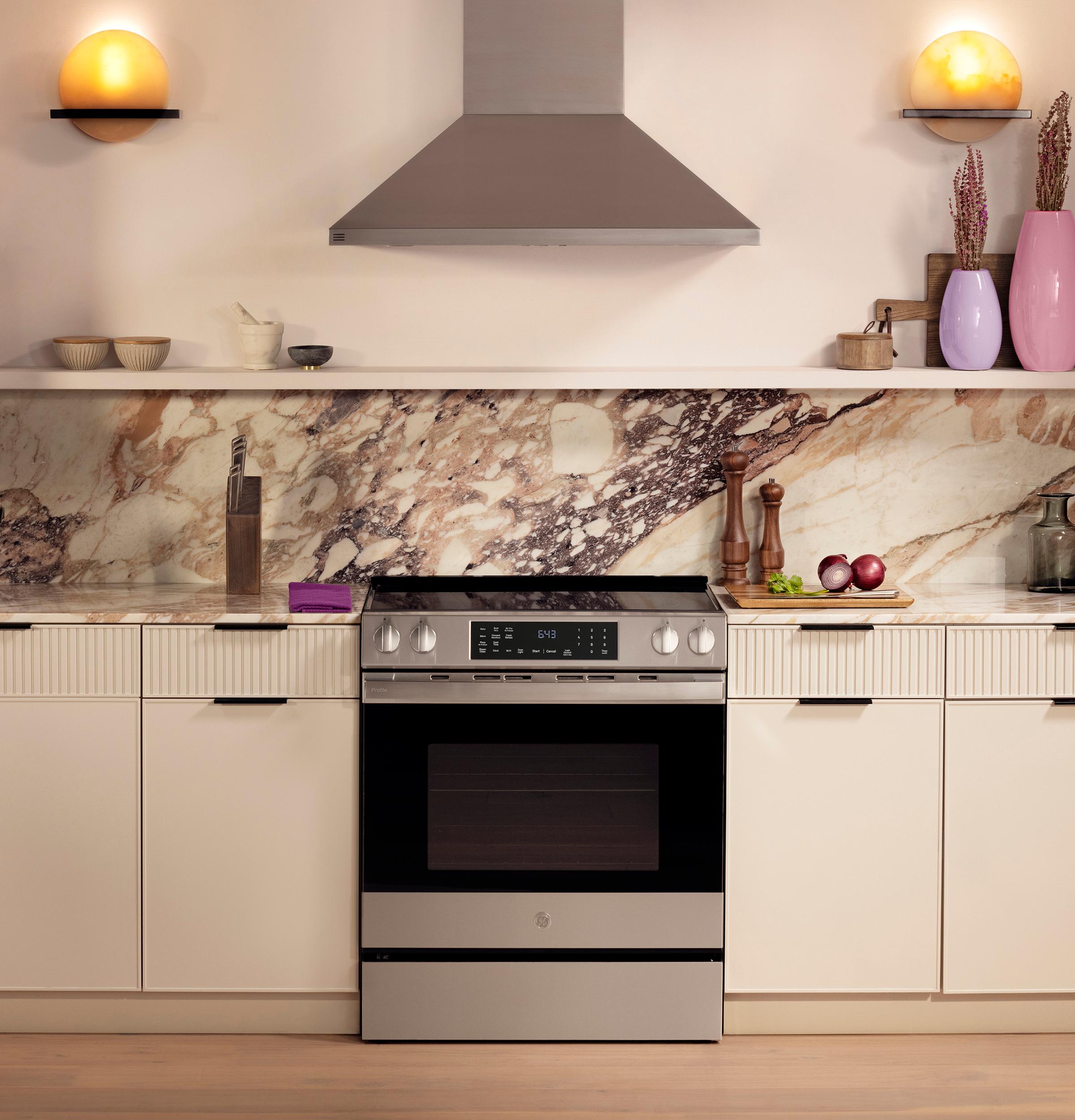 PHS700AYFS GE Profile™ ENERGY STAR® 30" Smart Slide-In Induction and Convection Range with No Preheat Air Fry and EasyWash™ Oven Tray