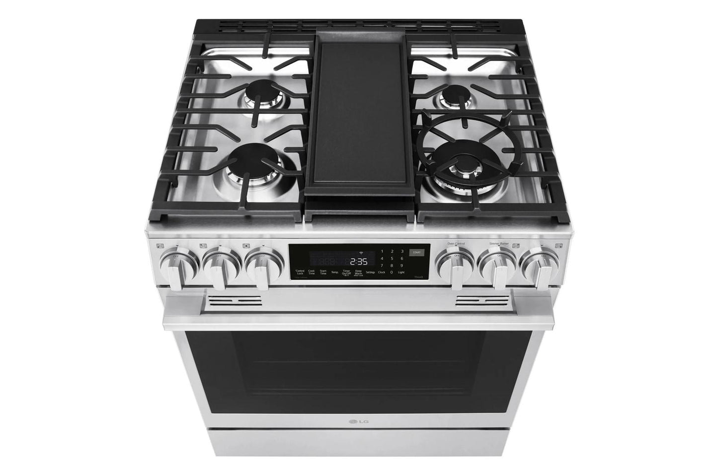 Lg LSGL6337X 6.3 cu ft. Smart Gas Slide-In Range with InstaView®, ProBake Convection®, and Air Fry