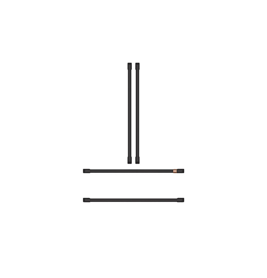 Cafe CXSB4H4PVFB CAF(EBACK)™ Refrigeration Handle Kit - Flat Black