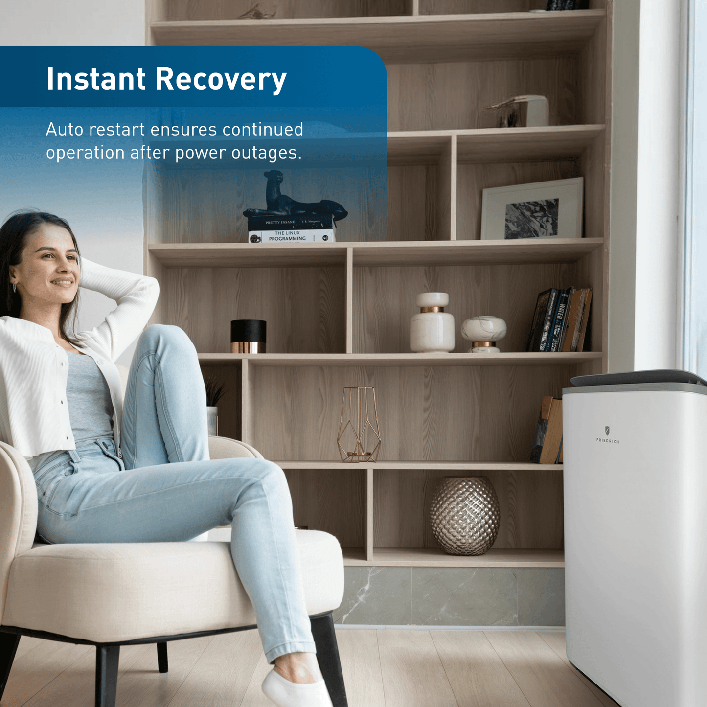 ZCP12SB Friedrich ZoneAire Select 12,000 BTU Single-Hose Smart Portable Air Conditioner