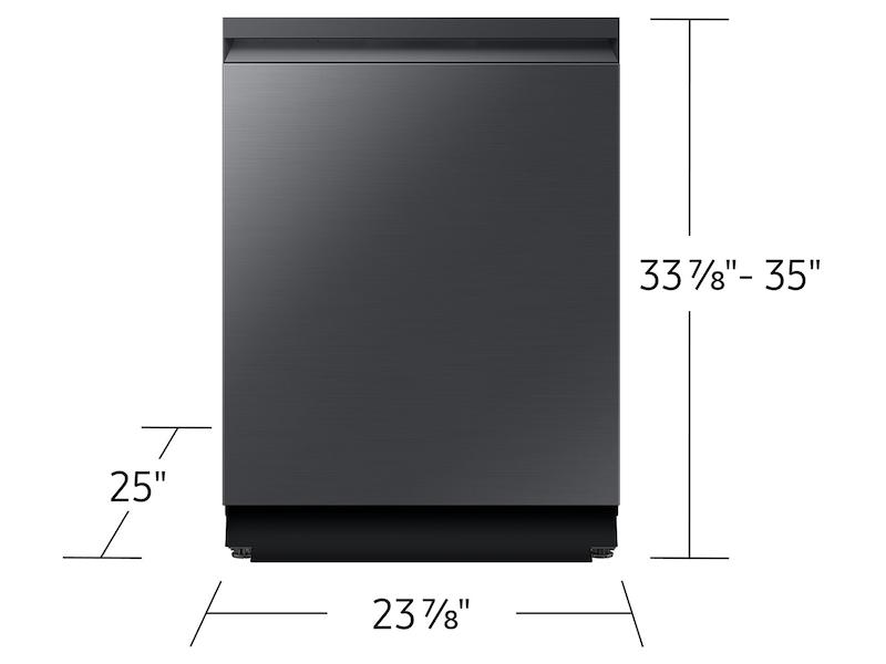 Samsung DW90F89T0UMT 38 dBA Bespoke Smart Dishwasher with 3rd Rack Washing System in Fingerprint Resistant Matte Black Steel