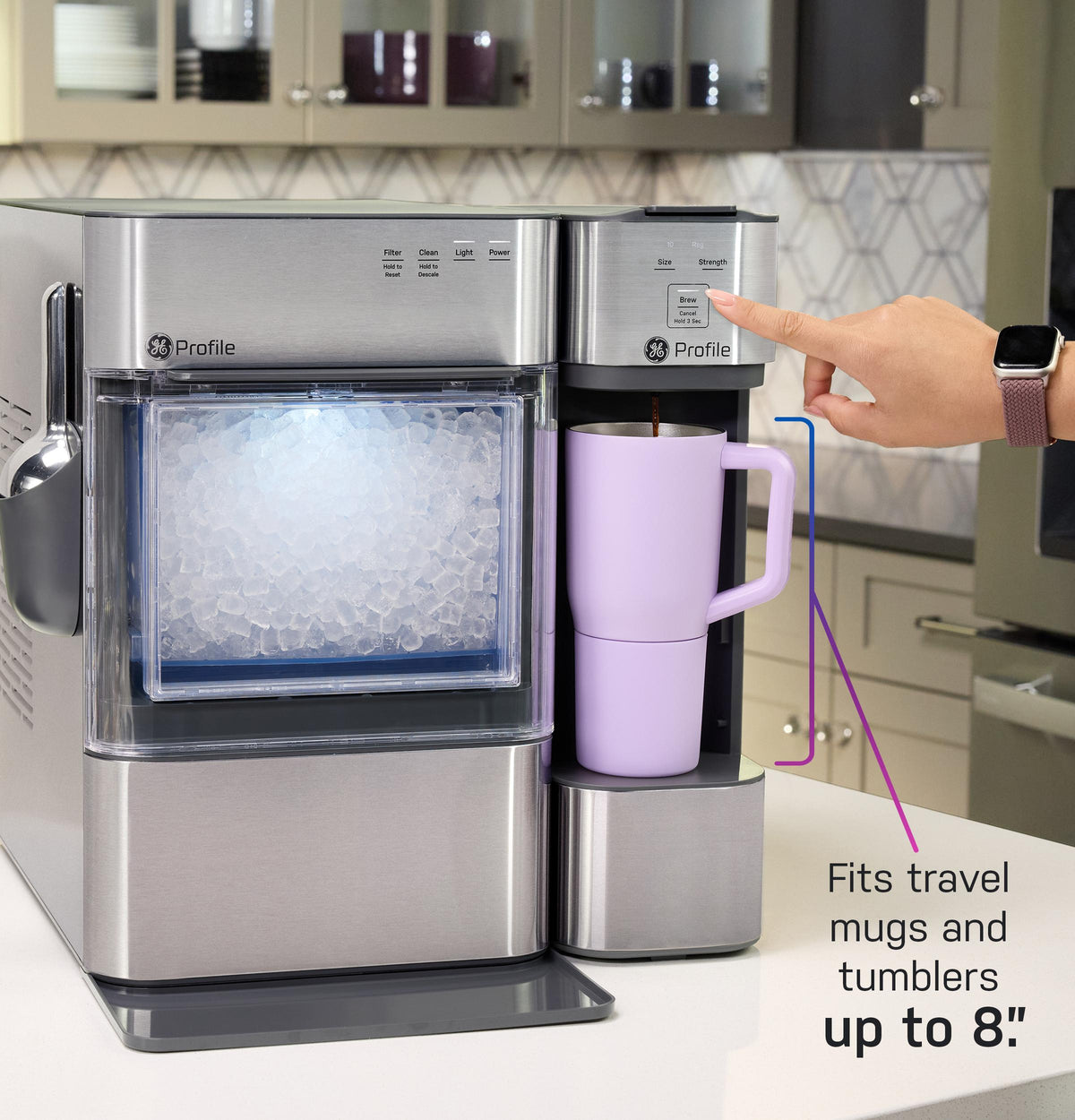 P7PLBTAZSS GE Profile™ Brewpal™ Coffee Maker designed for Opal™