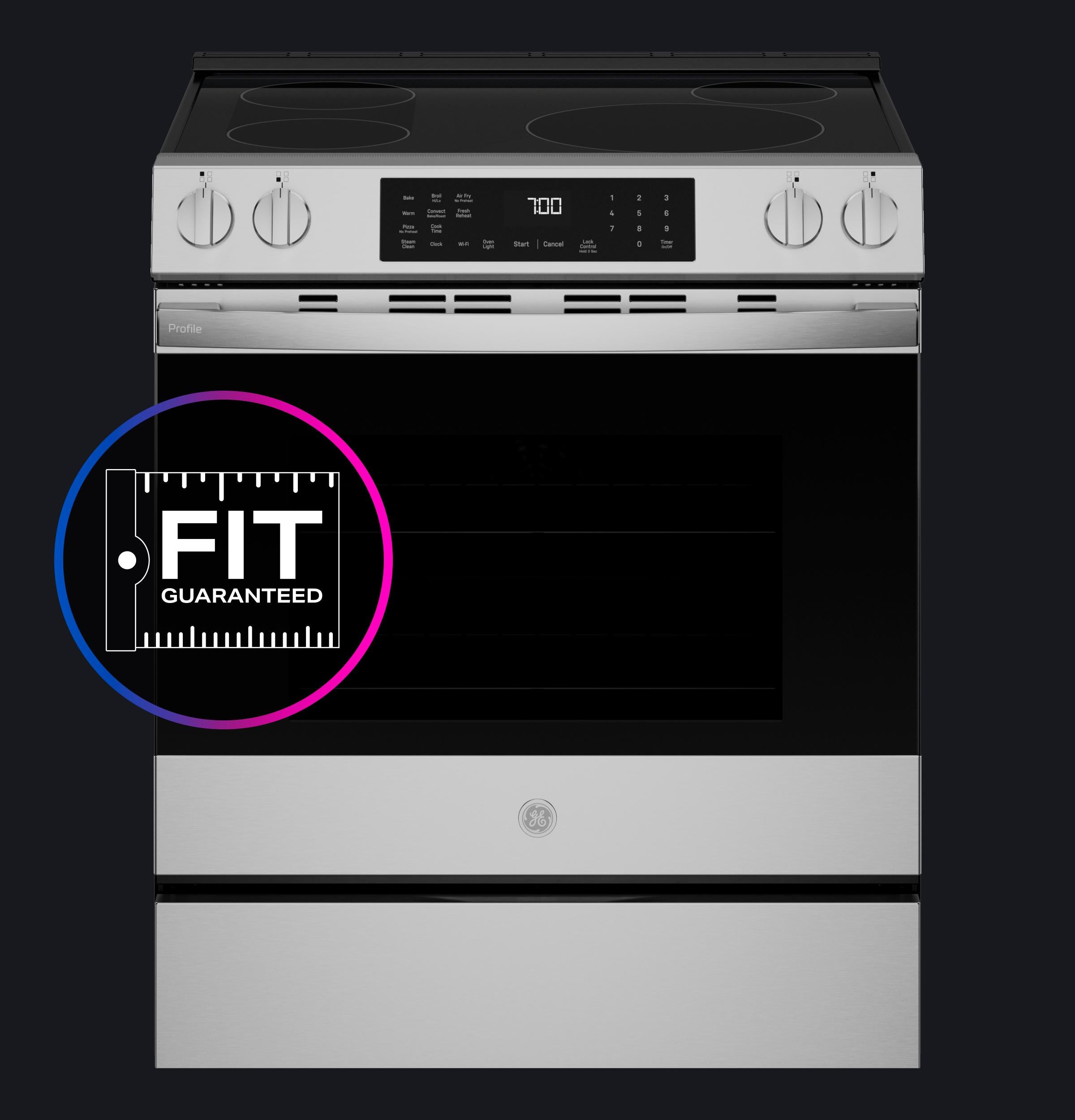 PHS700AYFS GE Profile™ ENERGY STAR® 30" Smart Slide-In Induction and Convection Range with No Preheat Air Fry and EasyWash™ Oven Tray