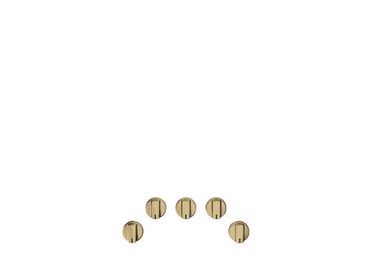 Cafe CXCG1K0PMCG CAF(EBACK)™ 5 Gas Cooktop Knobs - Brushed Brass