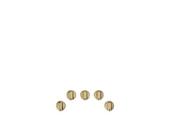Cafe CXCG1K0PMCG CAF(EBACK)™ 5 Gas Cooktop Knobs - Brushed Brass