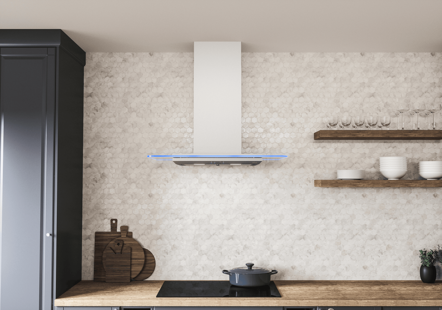 Zephyr ZVOE30BG Verona, Wall, 30in, SS+Glass, LED, ACT
