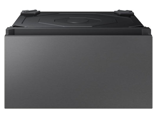 Samsung WE602NS Bespoke 27" Wide Laundry Pedestal with Storage Drawer in Dark Steel