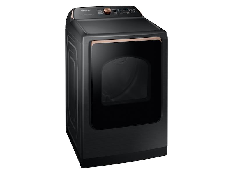 Samsung DVE54CG7550V 7.4 cu. ft. Smart Electric Dryer with Pet Care Dry and Steam Sanitize+ in Brushed Black
