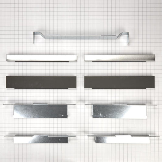 Whirlpool W11300447 Built-In Oven Side Trim Kit, Stainless Steel with (2) 30" trim pieces