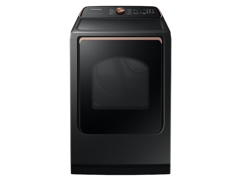 Samsung DVG54CG7550V 7.4 cu. ft. Smart Gas Dryer with Pet Care Dry and Steam Sanitize+ in Brushed Black
