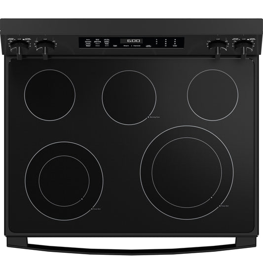 GRF600AVBB GE® ENERGY STAR® 30" Free-Standing Electric Convection Range with No Preheat Air Fry and EasyWash™ Oven Tray
