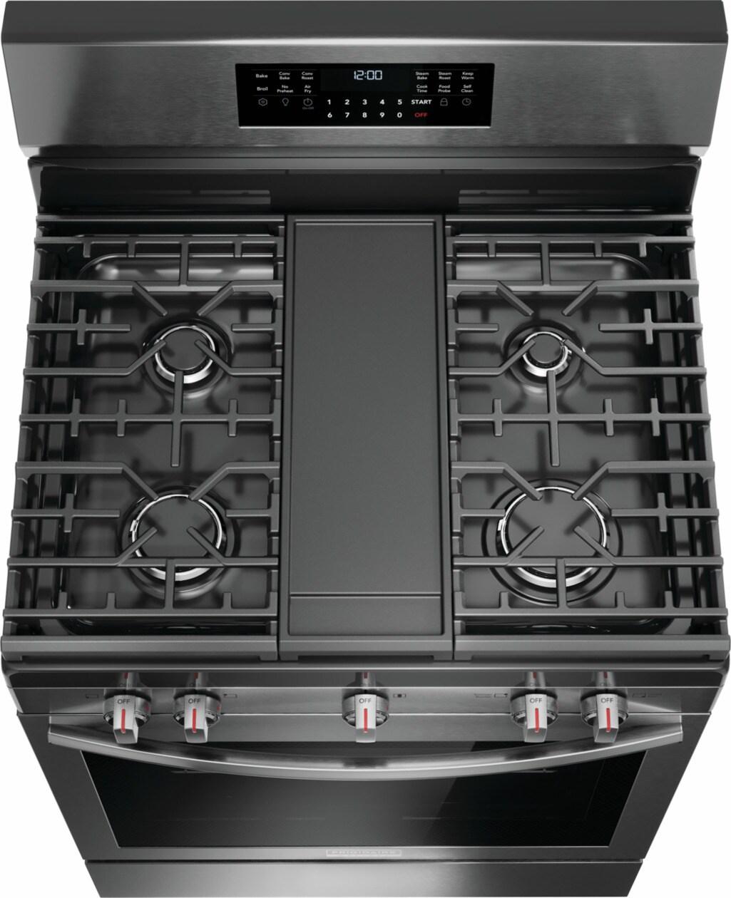 Frigidaire GCRG3060BD 30" Rear Control Gas Range with Total Convection