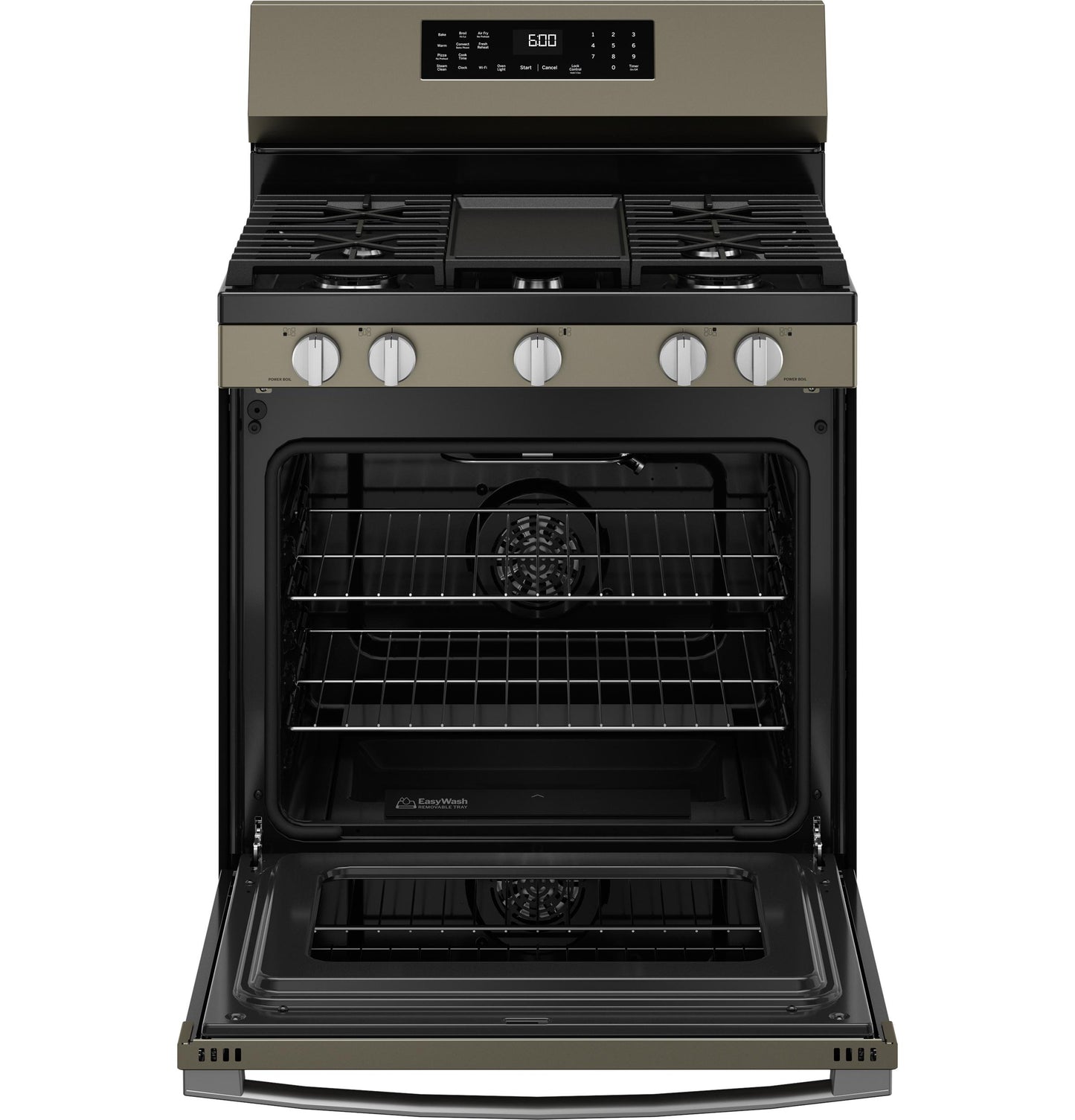 GGF600AVES GE® 30" Free-Standing Gas Convection Range with No Preheat Air Fry and EasyWash™ Oven Tray