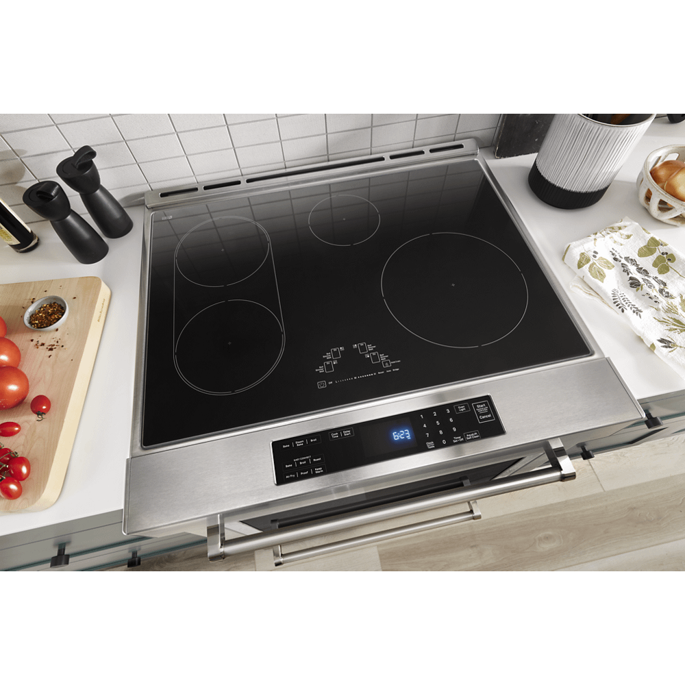 Kitchenaid KSIS730PSS 30-Inch 4-Element Induction Slide-In Convection Range with Air Fry