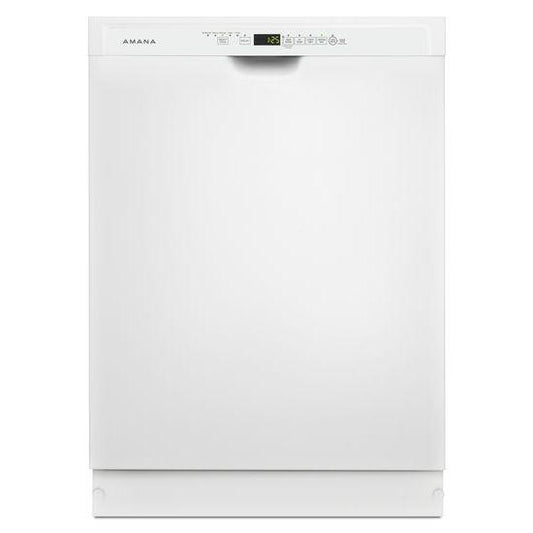 Dishwasher with Stainless Steel Interior - white