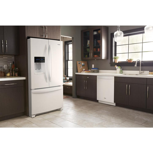 Whirlpool WRF555SDHW 36-inch Wide French Door Refrigerator - 25 cu. ft.