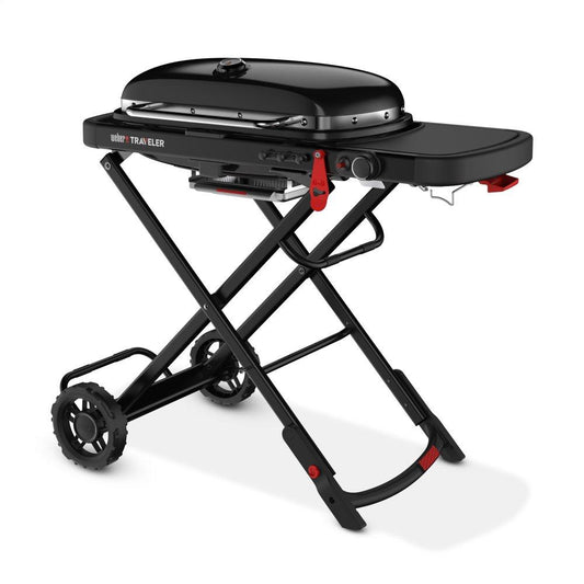 9013001 Weber Traveler® Portable Gas Grill Stealth Edition - Black
