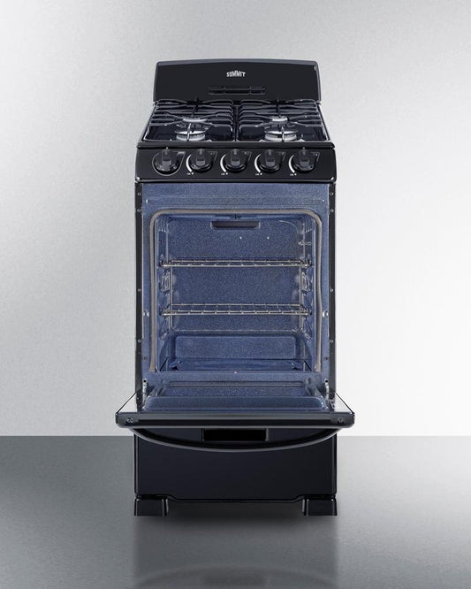 Summit RG201B 20" Wide Gas Range